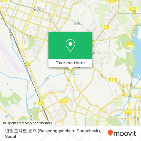 반정교차로 동측 (Banjeonggyocharo  Dongcheuk) map