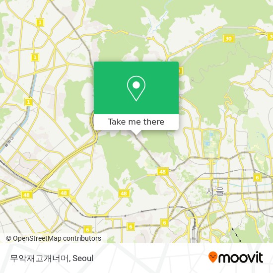 무악재고개너머 map