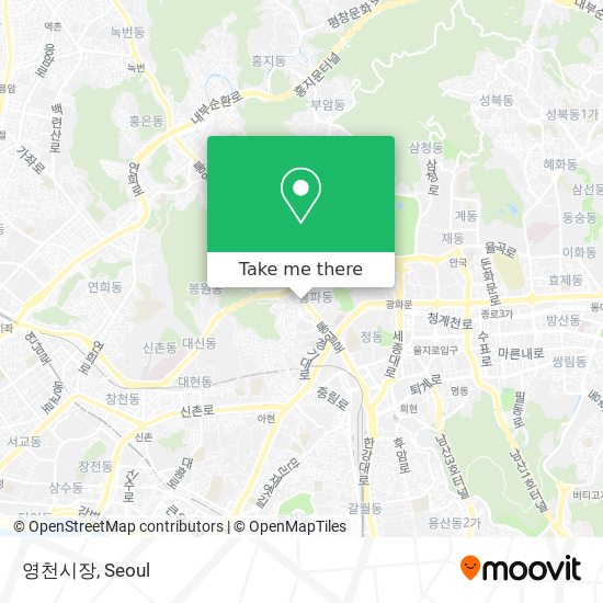 영천시장 map