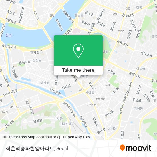 석촌역송파한양아파트 map