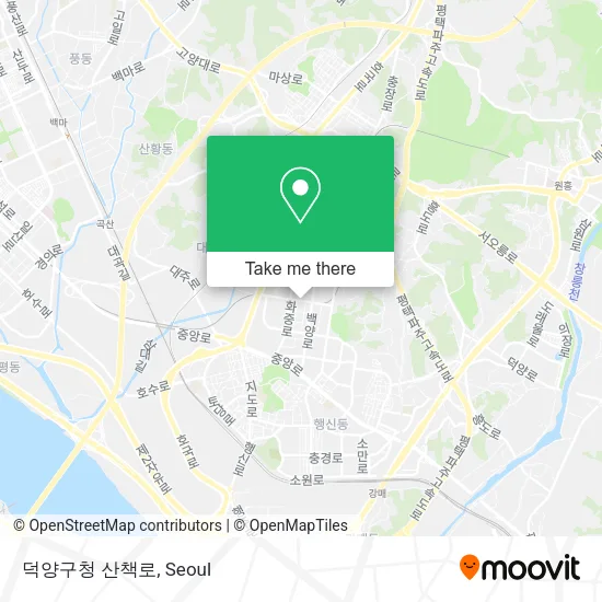 덕양구청 산책로 map