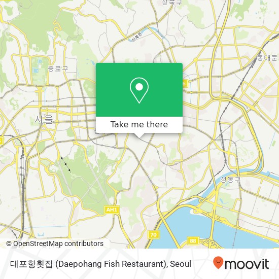 대포항횟집 (Daepohang Fish Restaurant) map