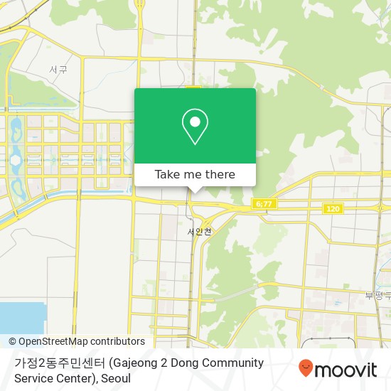 가정2동주민센터 (Gajeong 2 Dong Community Service Center) map