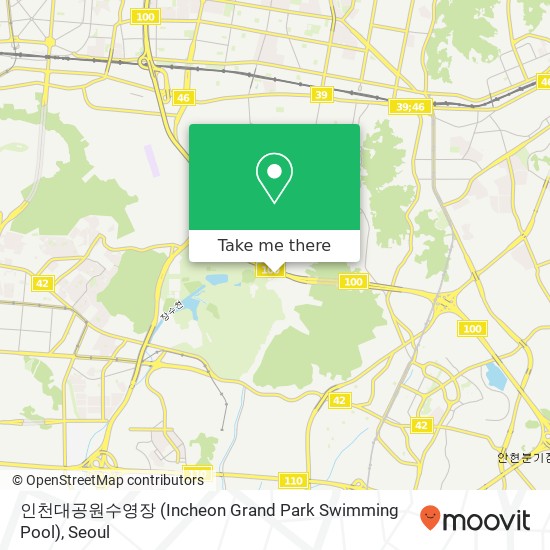 인천대공원수영장 (Incheon Grand Park Swimming Pool) map