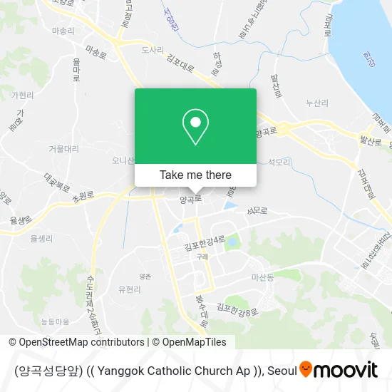 (양곡성당앞) (( Yanggok Catholic Church Ap )) map