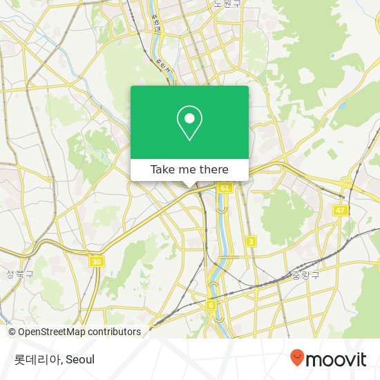 롯데리아 map