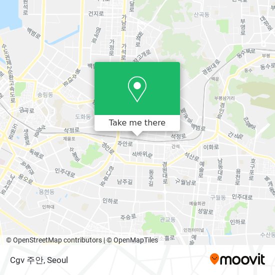 Cgv 주안 map