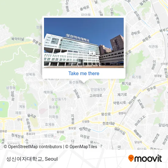 성신여자대학교 map