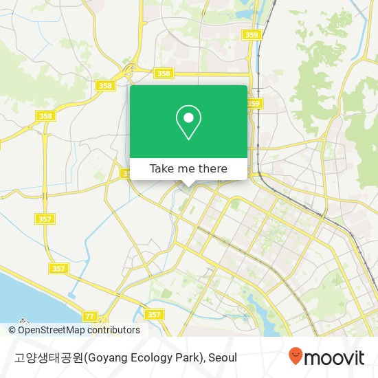 고양생태공원(Goyang Ecology Park) map