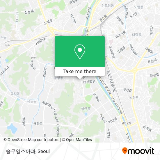 송무영소아과 map