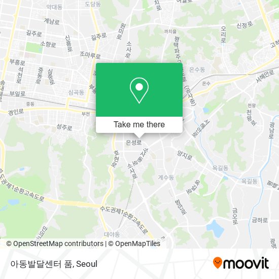 아동발달센터 품 map