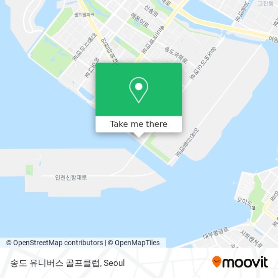송도 유니버스 골프클럽 map