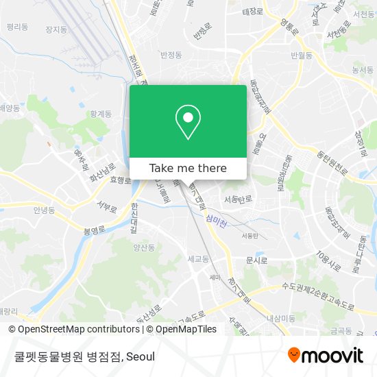 쿨펫동물병원 병점점 map