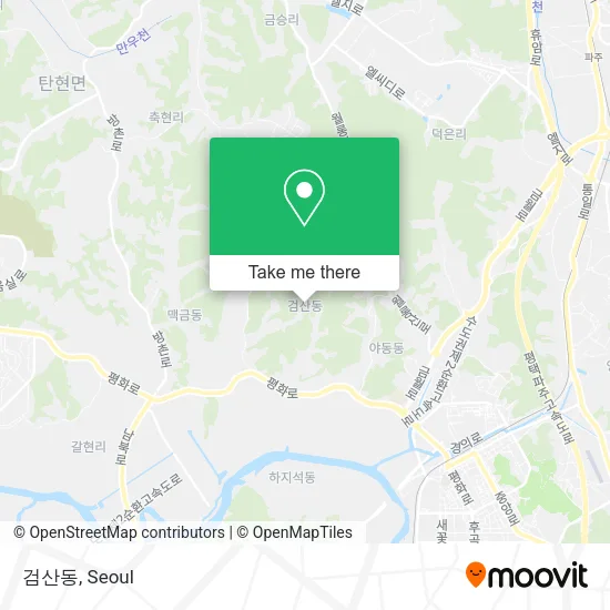 검산동 map