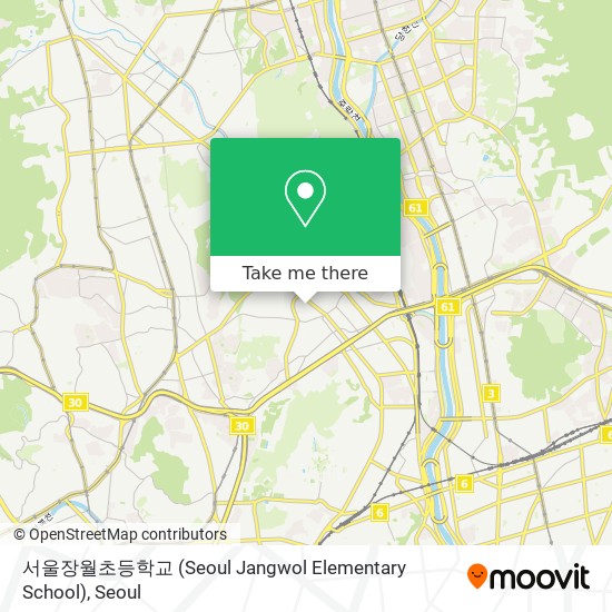 서울장월초등학교 (Seoul Jangwol Elementary School) map