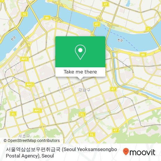 서울역삼성보우편취급국 (Seoul Yeoksamseongbo Postal Agency) map