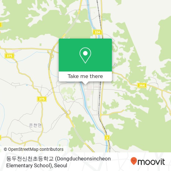 동두천신천초등학교 (Dongducheonsincheon Elementary School) map