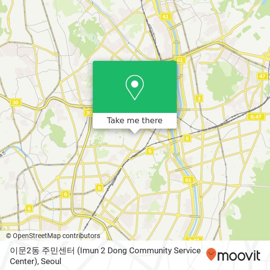 이문2동 주민센터 (Imun 2 Dong Community Service Center) map