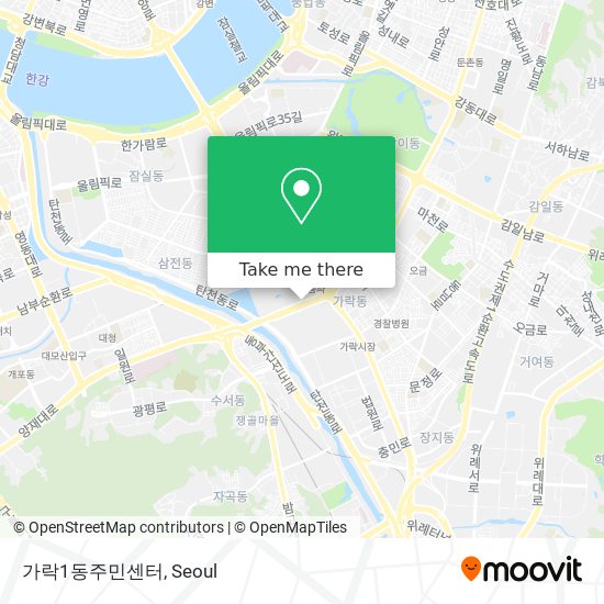 가락1동주민센터 map