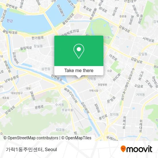 가락1동주민센터 map