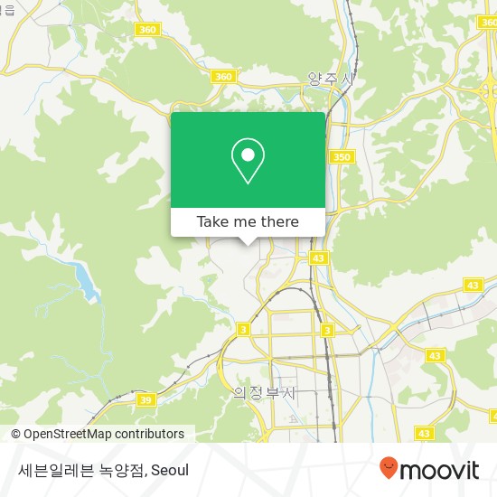 세븐일레븐 녹양점 map