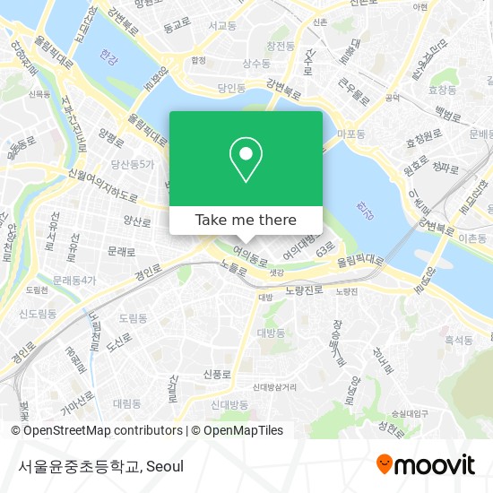 서울윤중초등학교 map