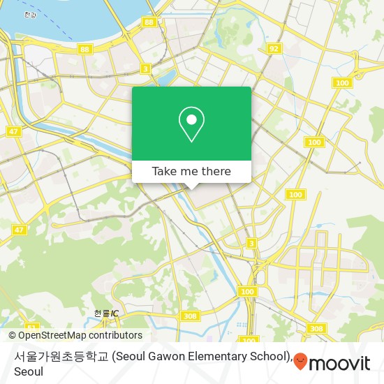 서울가원초등학교 (Seoul Gawon Elementary School) map