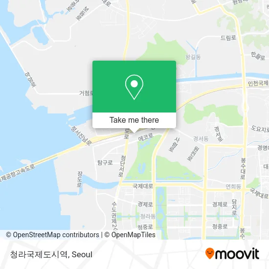 청라국제도시역 map