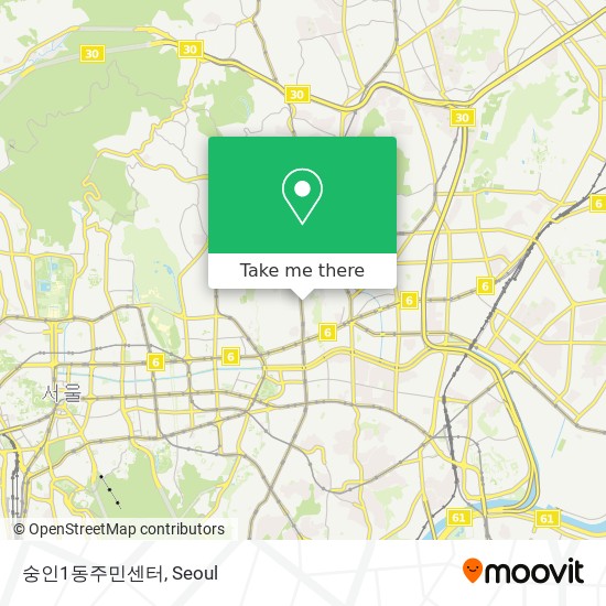 숭인1동주민센터 map