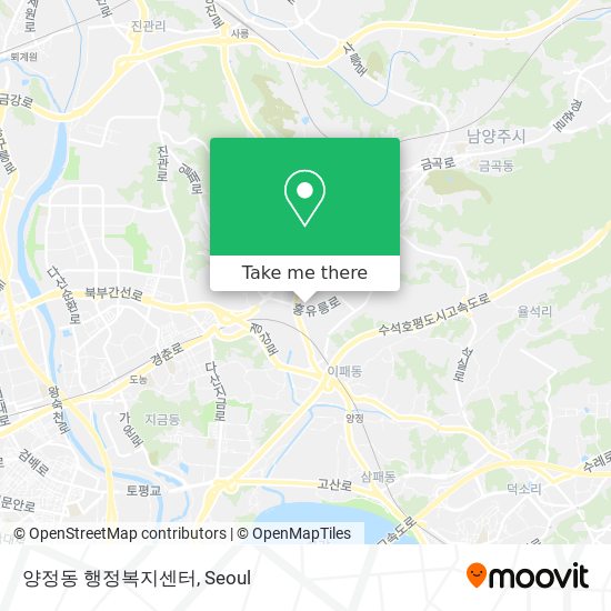 양정동 행정복지센터 map