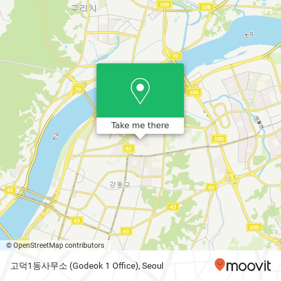 고덕1동사무소 (Godeok 1 Office) map