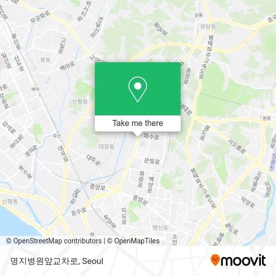명지병원앞교차로 map