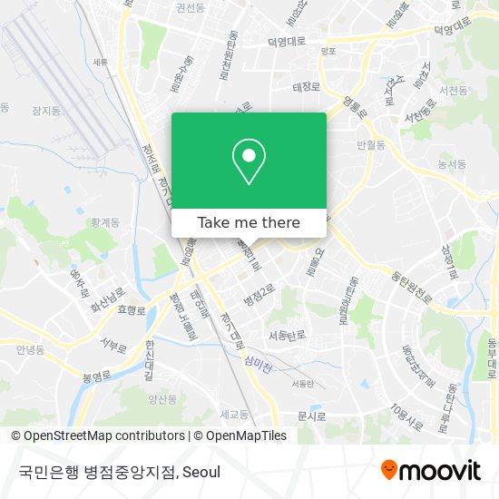 국민은행 병점중앙지점 map