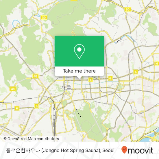종로온천사우나 (Jongno Hot Spring Sauna) map