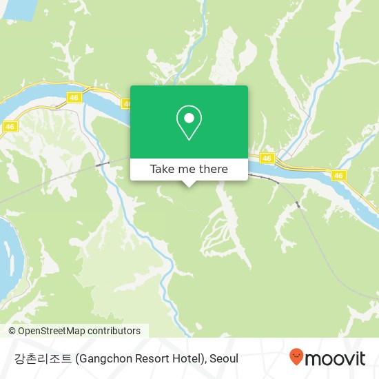 강촌리조트 (Gangchon Resort Hotel) map