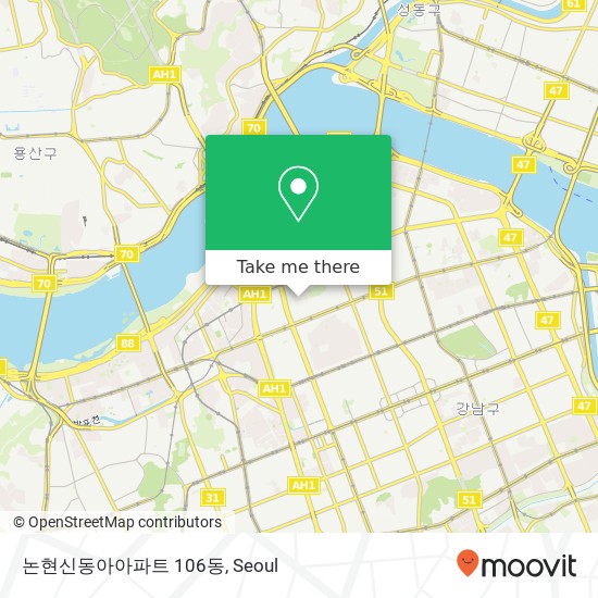 논현신동아아파트 106동 map