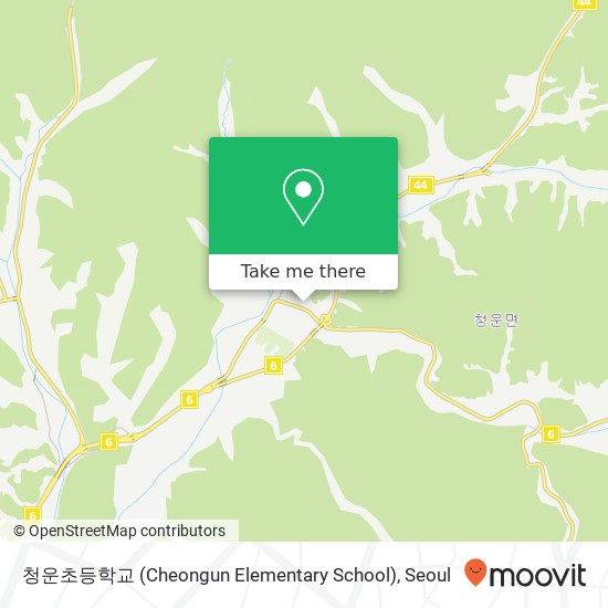 청운초등학교 (Cheongun Elementary School) map