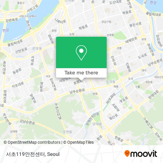 서초119안전센터 map