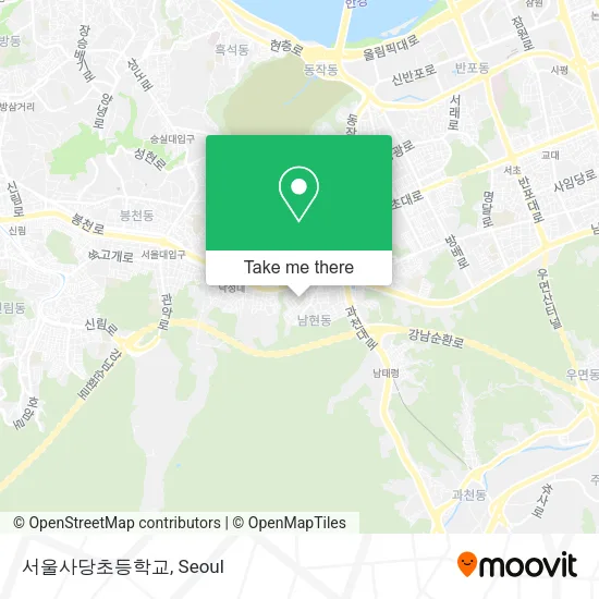 서울사당초등학교 map