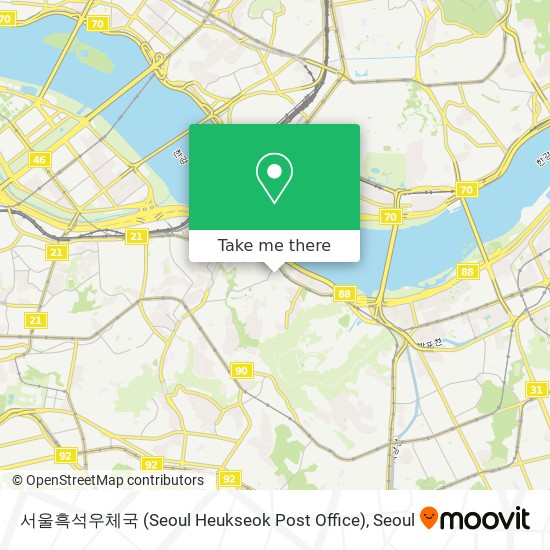 서울흑석우체국 (Seoul Heukseok Post Office) map