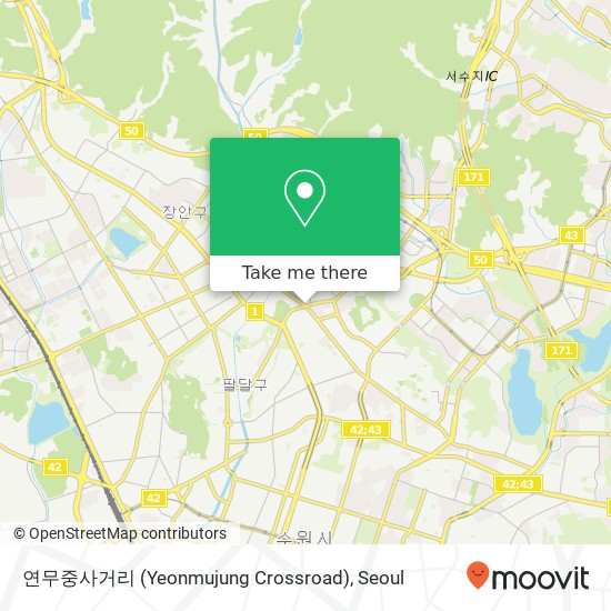 연무중사거리 (Yeonmujung Crossroad) map