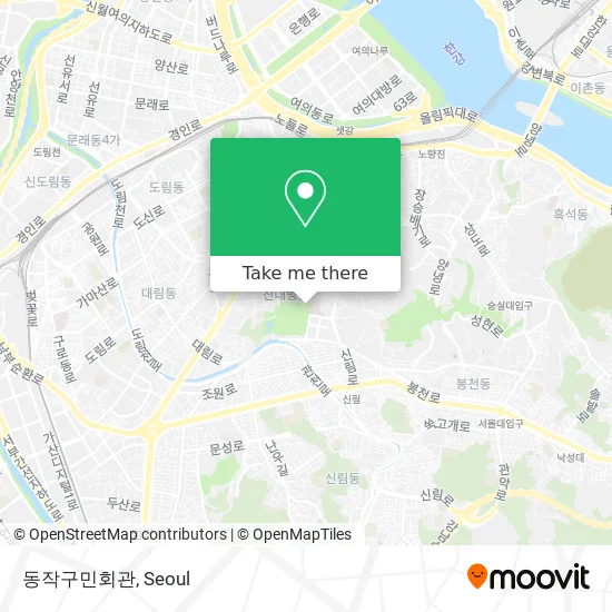 동작구민회관 map