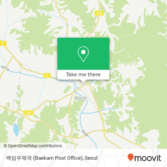 백암우체국 (Baekam Post Office) map