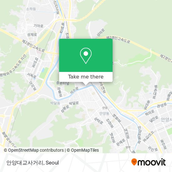 안양대교사거리 map