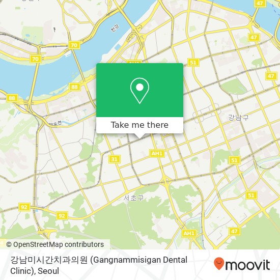강남미시간치과의원 (Gangnammisigan Dental Clinic) map