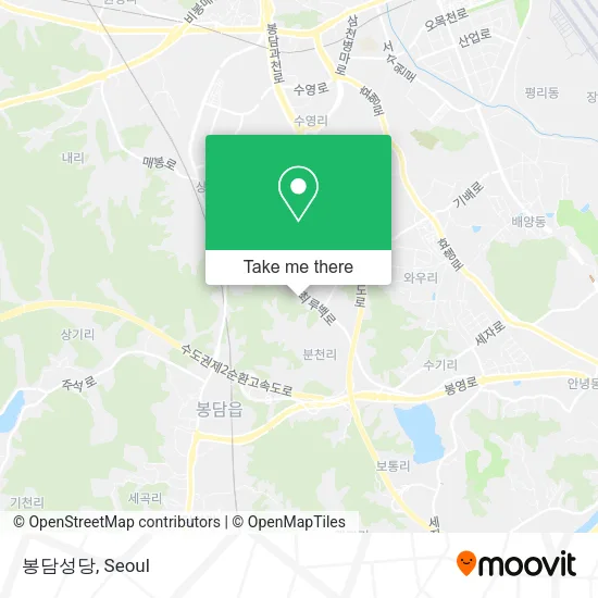 봉담성당 map