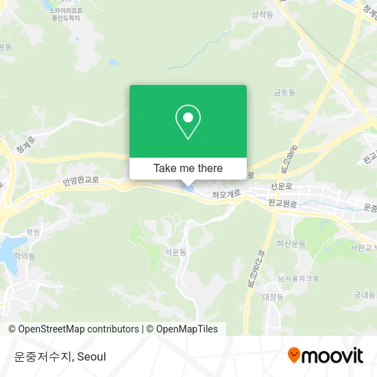 운중저수지 map