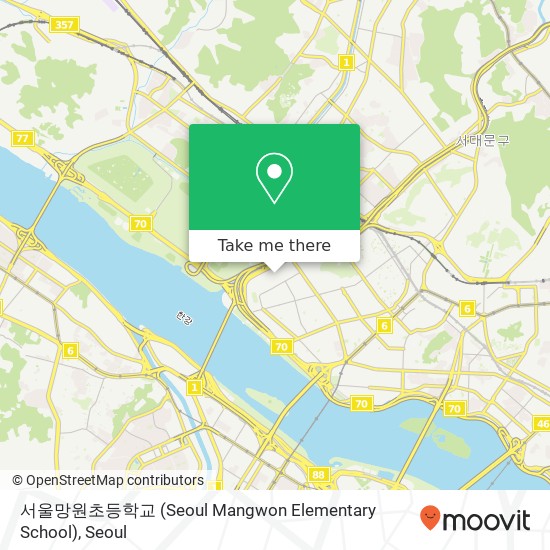 서울망원초등학교 (Seoul Mangwon Elementary School) map