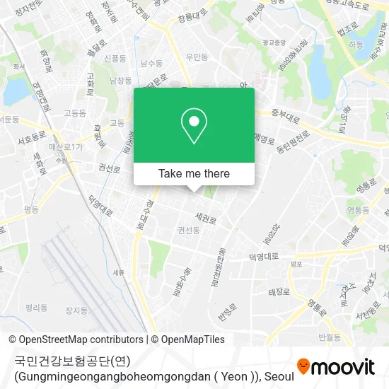 국민건강보험공단(연) (Gungmingeongangboheomgongdan ( Yeon )) map
