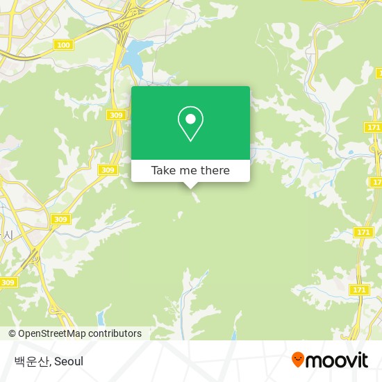 백운산 (Baekunsan) map